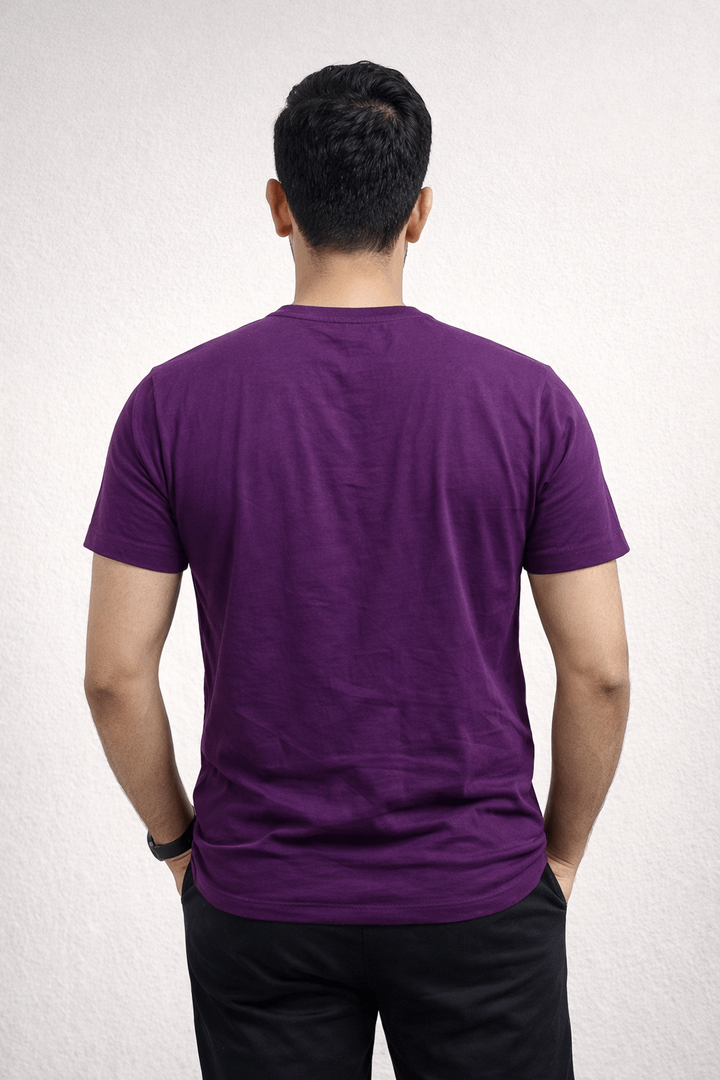 Purple round neck -4