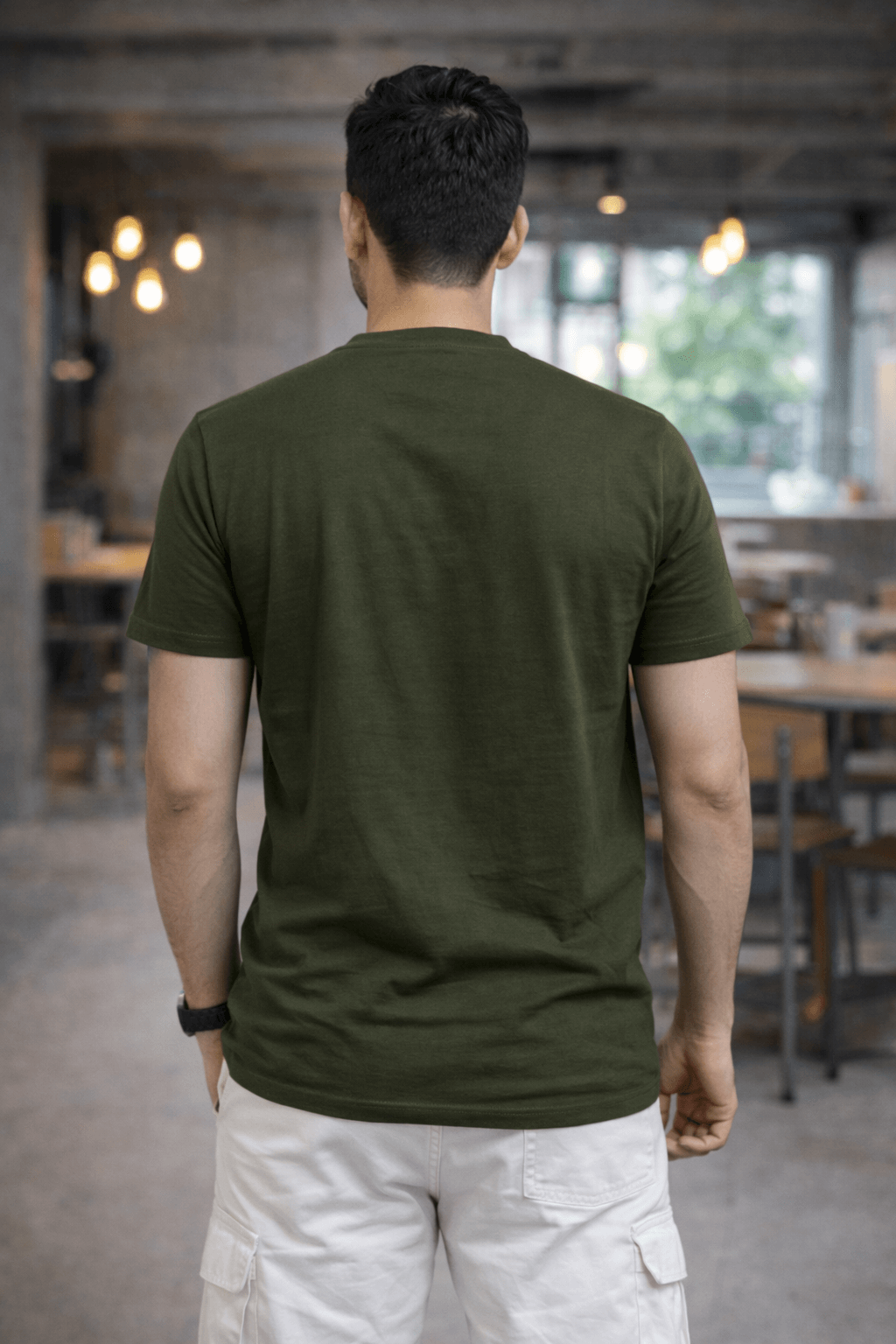 Round neck-Olive (1)