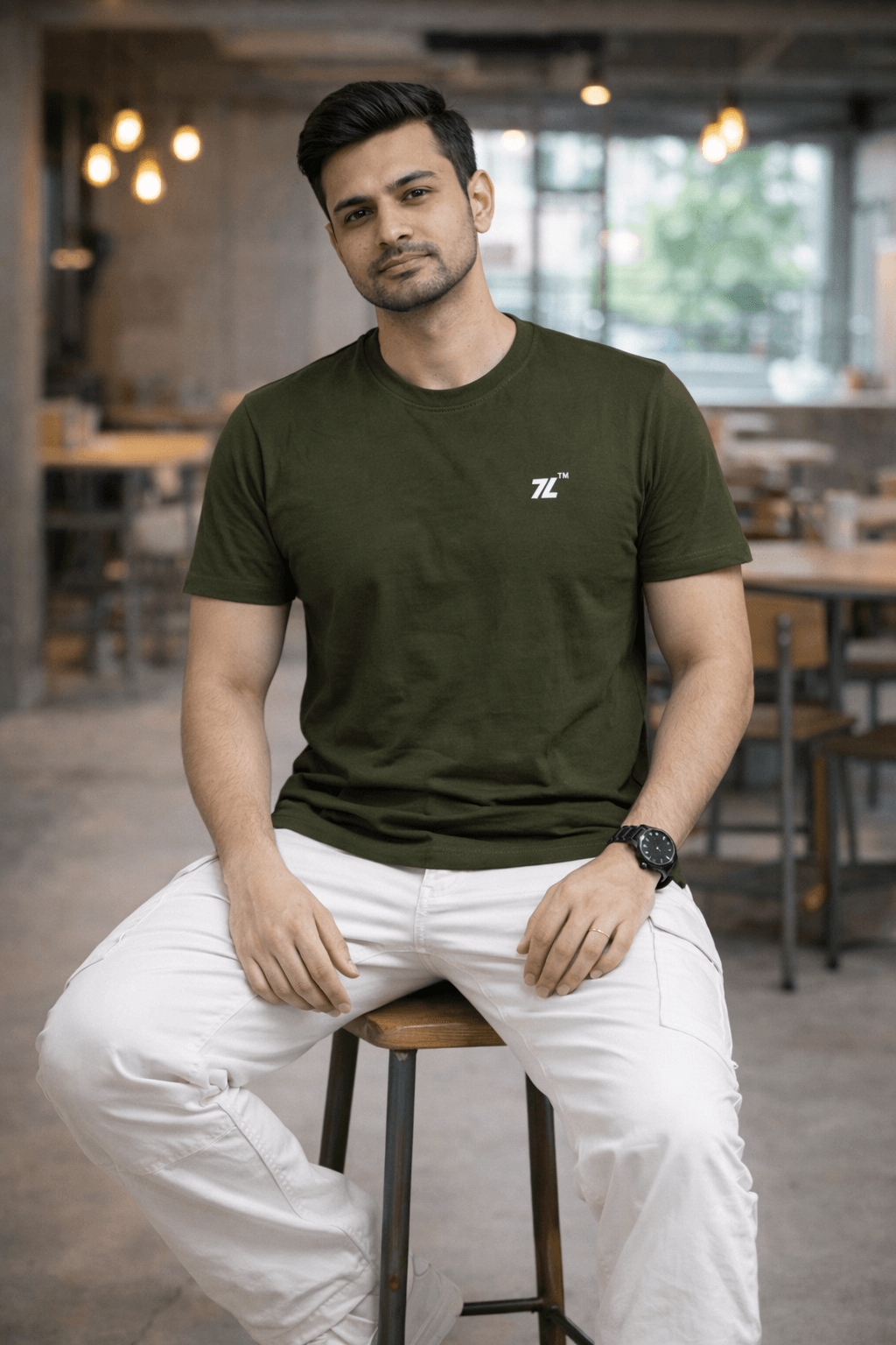 Round neck-Olive (3)