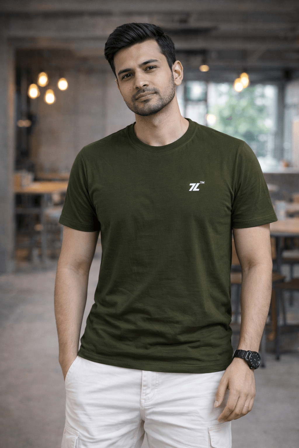 Round neck-Olive (4)