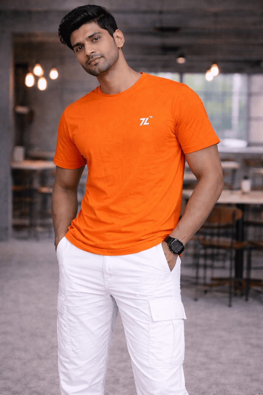 Round neck -Orange (2)