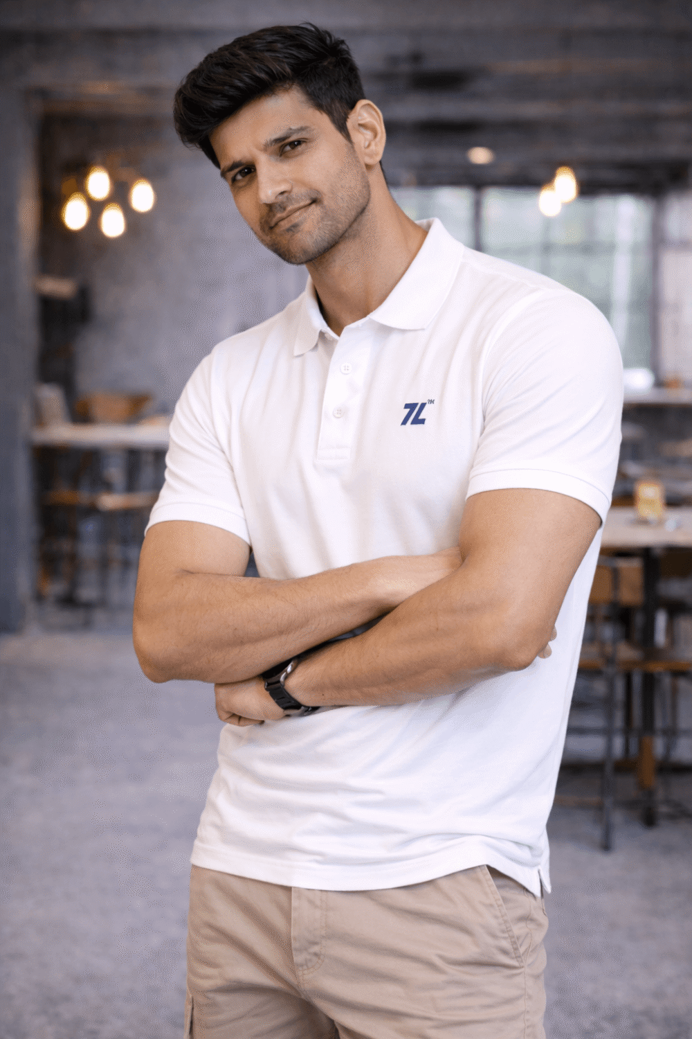 White Polo T-Shirt for Men